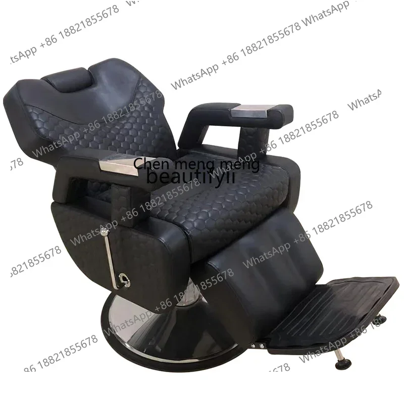 

xz1Hairdressing Barber Shop Can Be Put down Scraping Face Lifting Rotating Large Chair Hairdressing Chair Shaving Chair