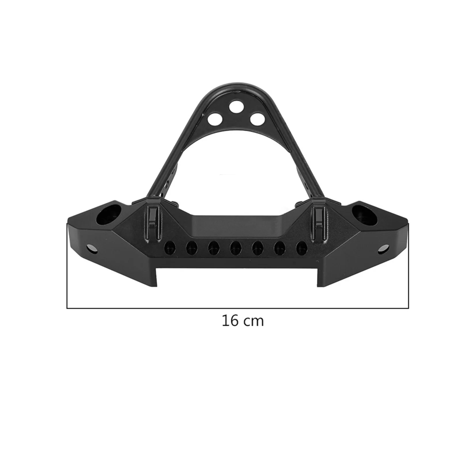 RCXAZ โลหะกันชนหน้าพร้อมแสงสําหรับ 1/10 RC Crawler TRX-4 Axial SCX10 II 90046 SCX10 III AXI03007 Track อัพเกรดอุปกรณ์เสริม