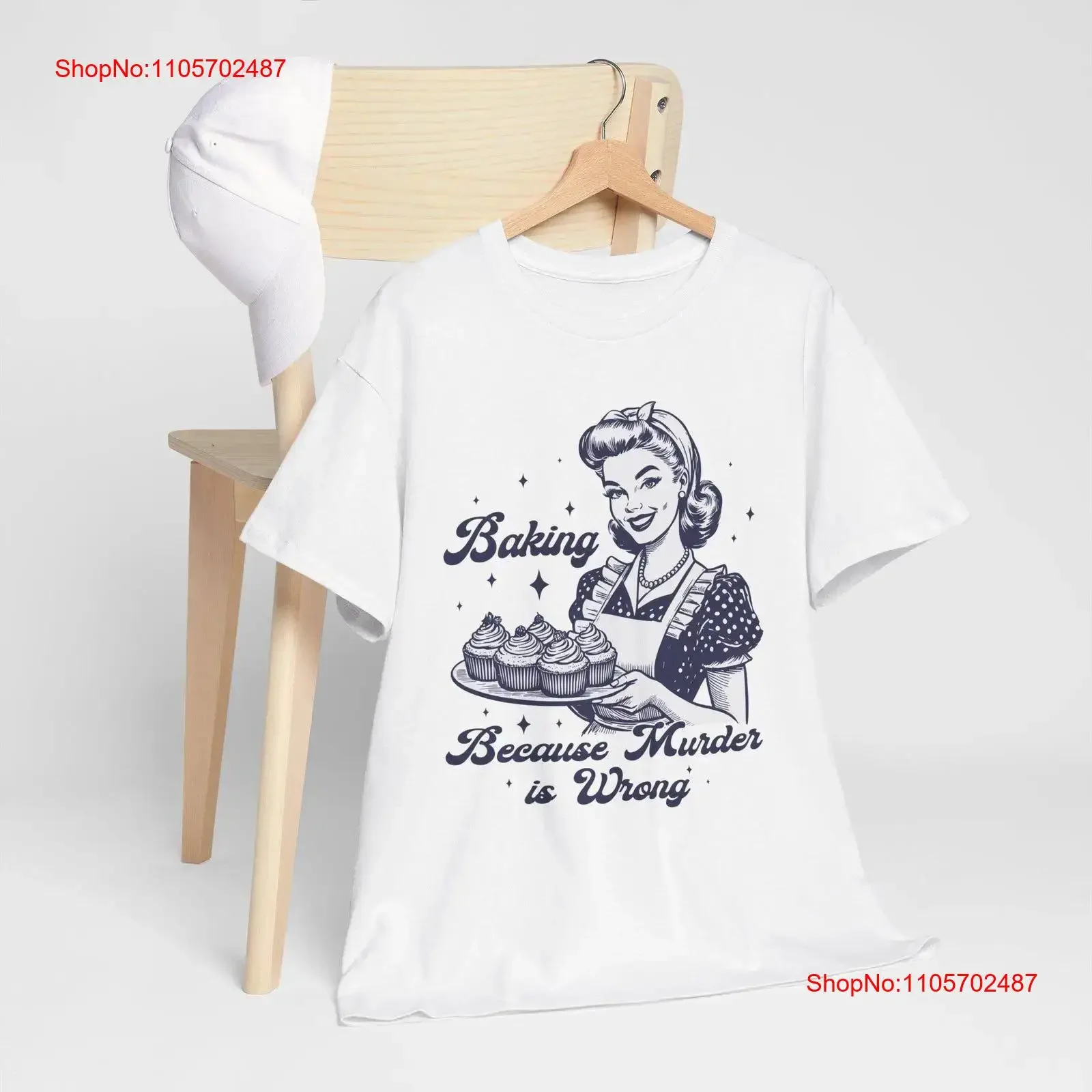 Baking Humor Heavy Cotton T Shirt Funny Quirky for Bakers Kitchen Lover Foodie Apparel vintage Washed designer clothes fashion