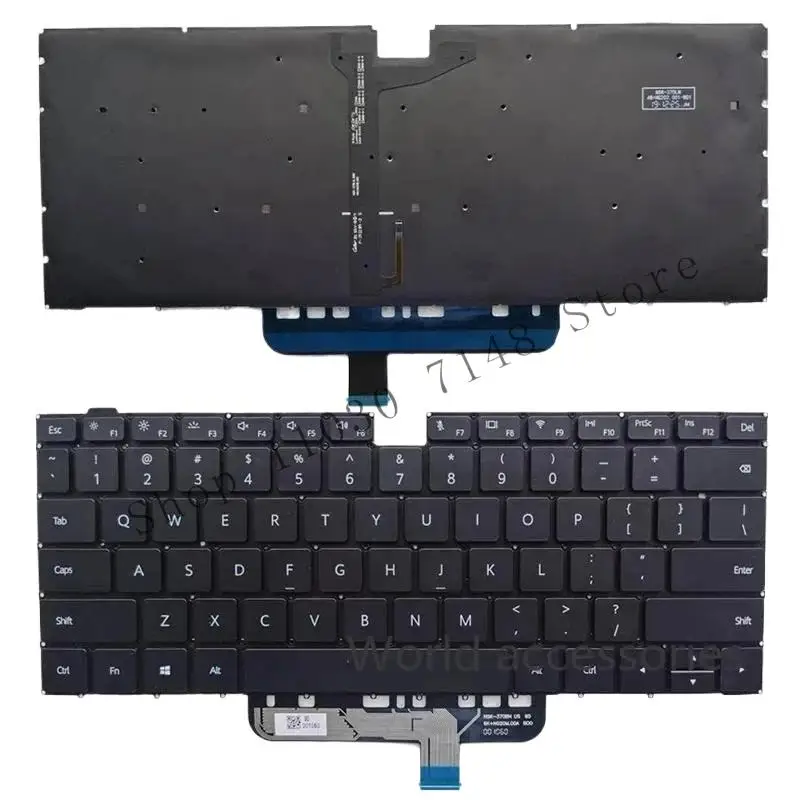 

& New keyboard Backlit for Huawei MateBook D 14 NBL WAQ9RP WAQ9R NBL-WAQ9L NBB WAH9 WAP9R WAE9P NBB- WAH9P US #