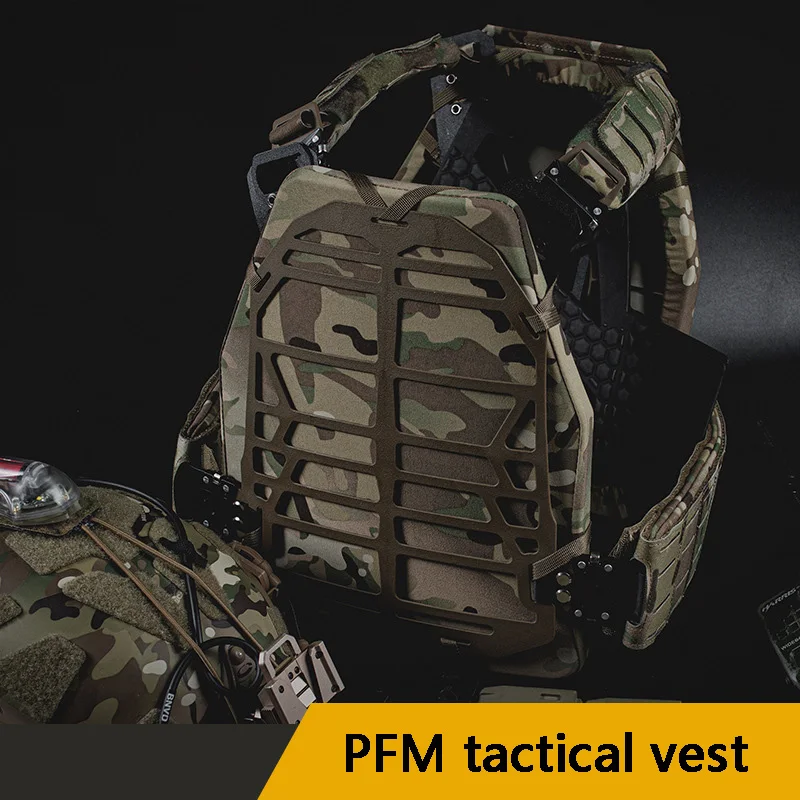 

PlateFrame Modular PFMS&S2.0 Hollow Lightweight Tactical Vest Vest Heat Dissipation Lining Special Buckle Rescue Drawstring