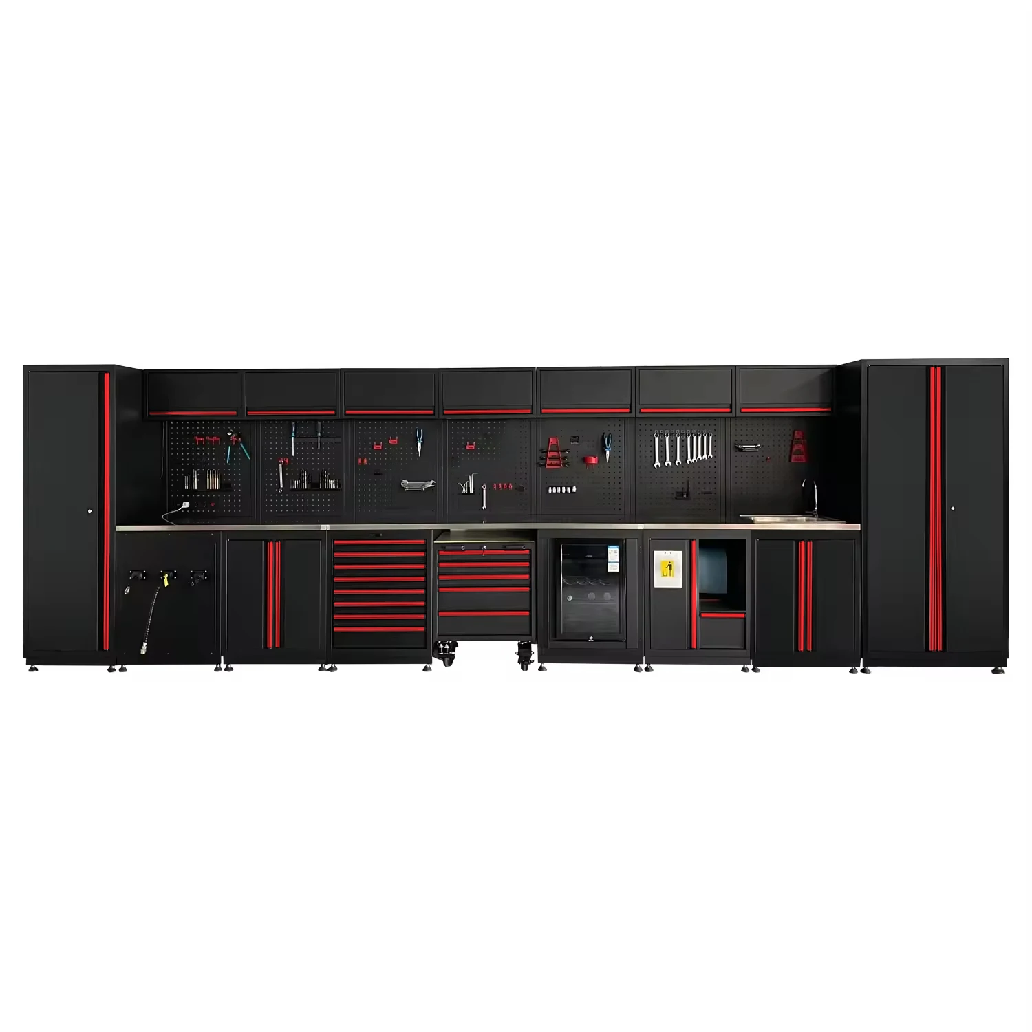 2025 Tool Cabinet Large New Black Garage Workbench / For Workshop Steel Combination Tool Cabinet Garage Cabinet System
