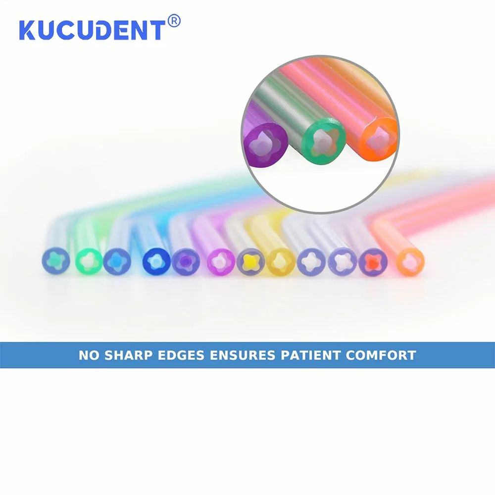 KUCUDENT 250 Stuks Wegwerp Tandheelkundige Lucht Water Spuit Tip Wegwerp Sproeiers Tips 3-weg Spuit Buizen Orale Tanden Reinigen