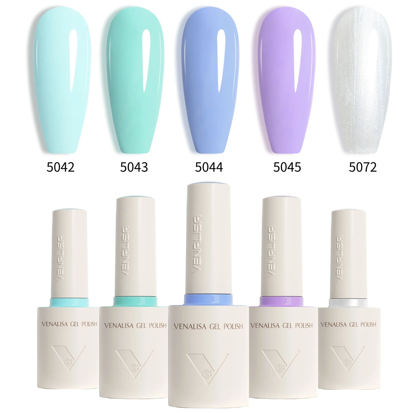 5 uds * 10ml Venalisa HEMA libre TPO Color libre Gel esmalte de uñas UV LED remojo DIY Kit de manicura cepillo redondo Kit de barniz de Gel suave