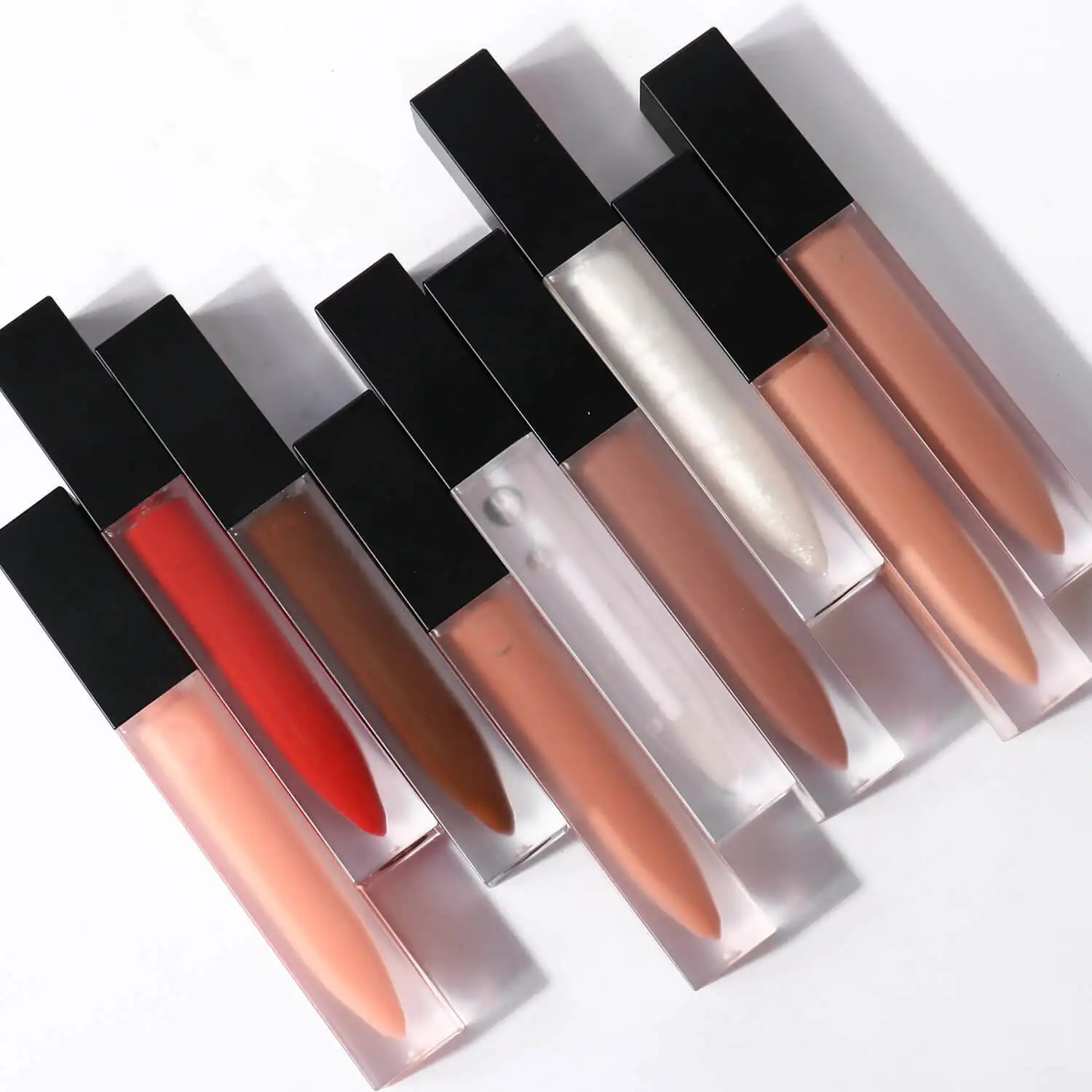 

Nude Lip Gloss Private Label OEM Liquid Lipstick Custom Matte Waterproof Cruelty Free DIY Tubes Glossy Lipgloss No Logo Bulk