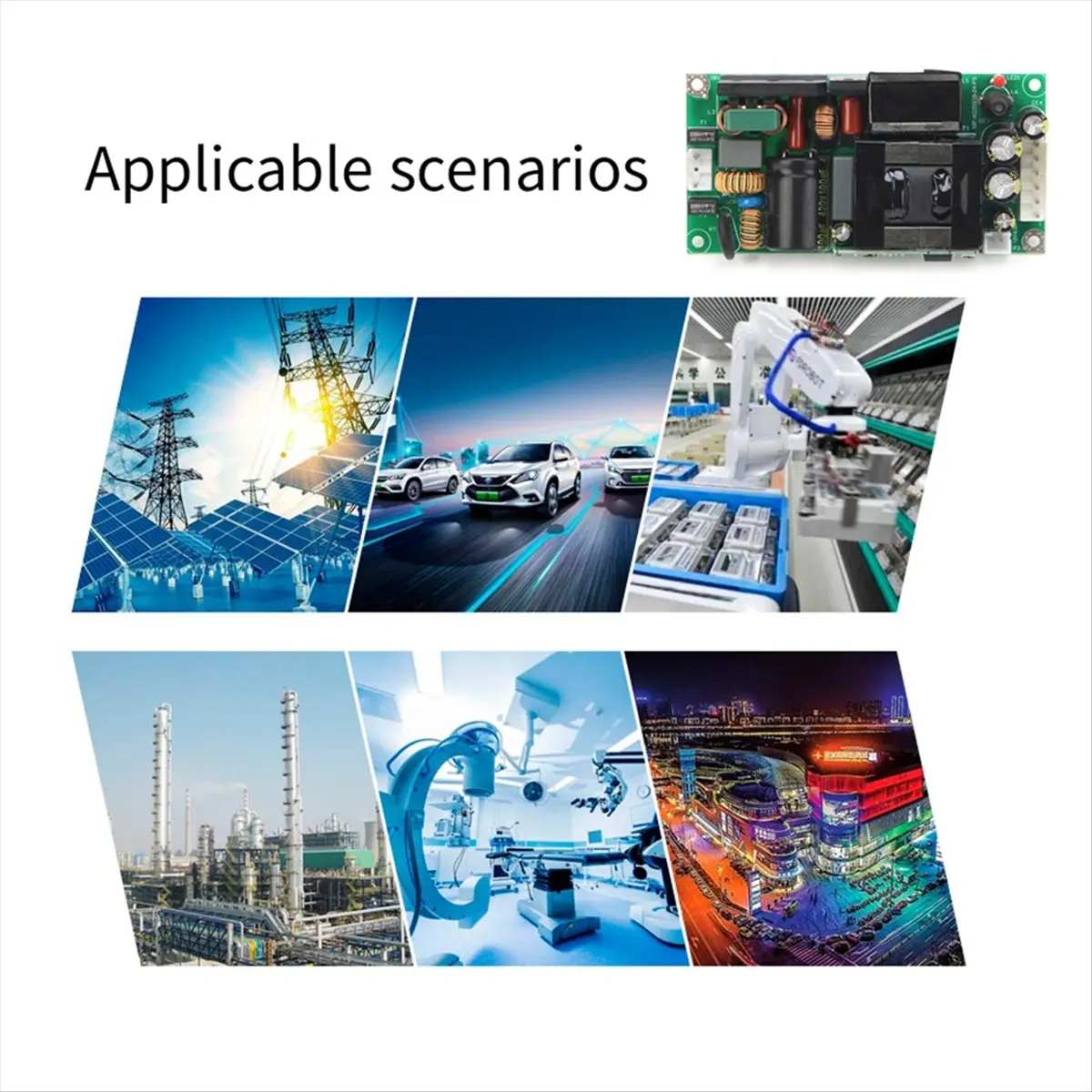 Y224A~!#Adjustable 140W/225W AC-DC Power Supply Module, 220V to 24V 6A, High Power Switching Converter for Industrial Equipment