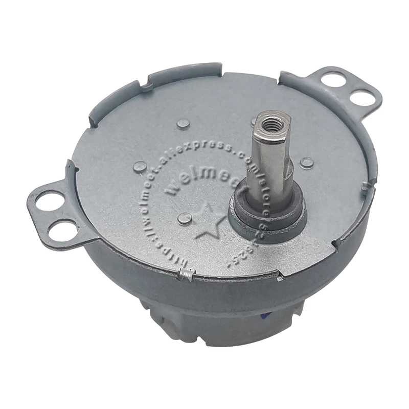 JS-50T(S) DC Gear Motor 3-24V High Torque Reduction Motor 2-200RPM Electric Micro Motor Dual-D Shaft Metal Housing Plastic Gear