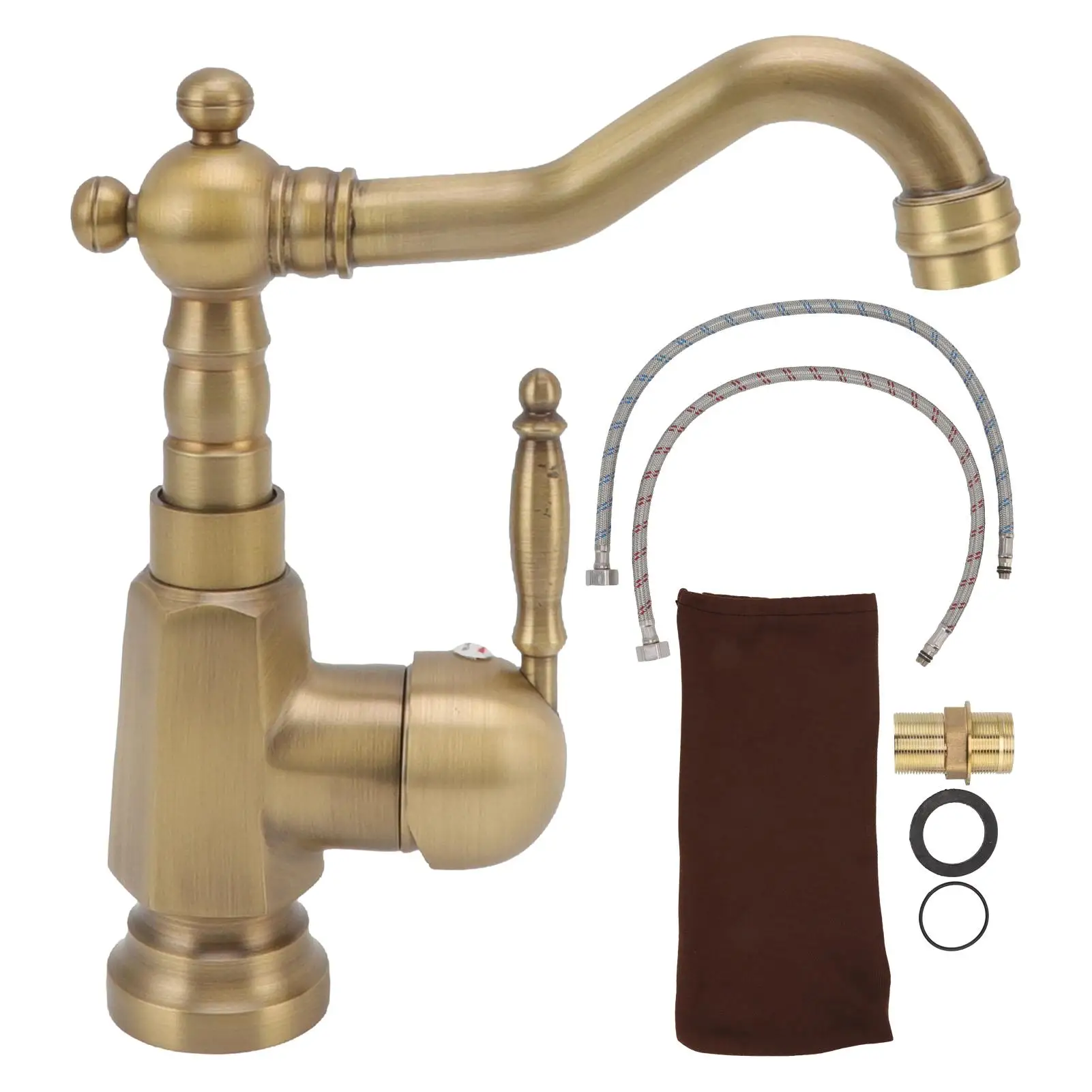 Vintage Bathroom Vanity Faucet Antique Basin Mixer Tap for Kitchen Home