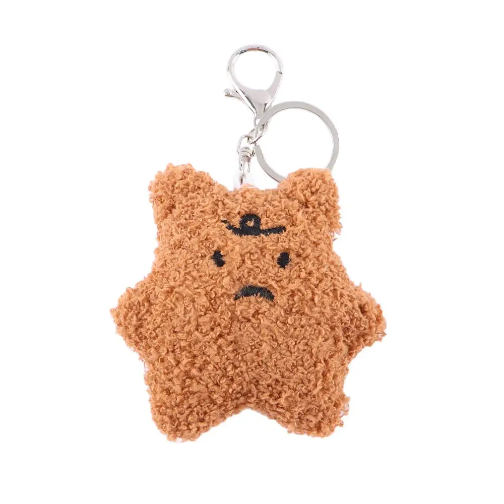 

Kawaii Toy Doll Hanging Keychain Ins Bear Keychain Dolls Frustrated Bear Plush Keyring Car Key Ring Plush Doll Plush Keychain