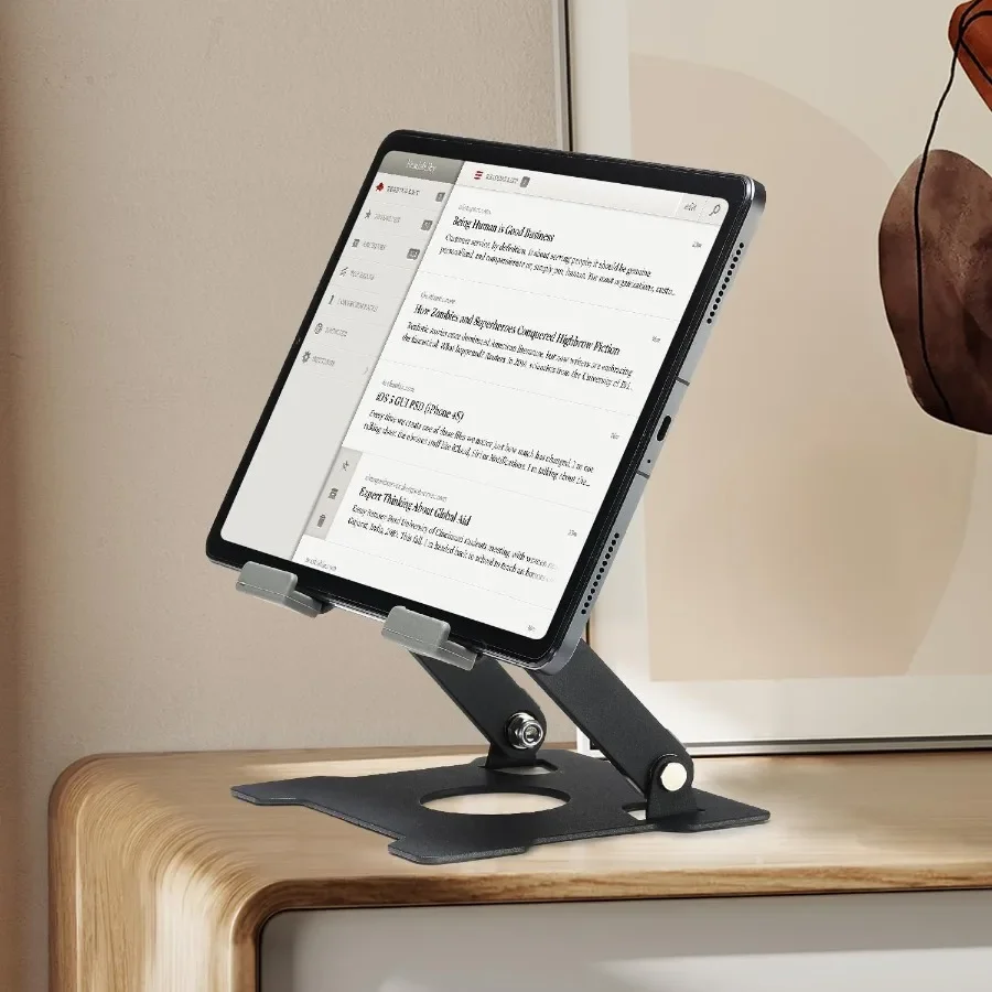 Soporte para tableta Soporte para tableta para iPad Soporte de escritorio multiángulo portátil ajustable Compatible con iPad Pro 9,7 10,5 12,9 Aire mínimo