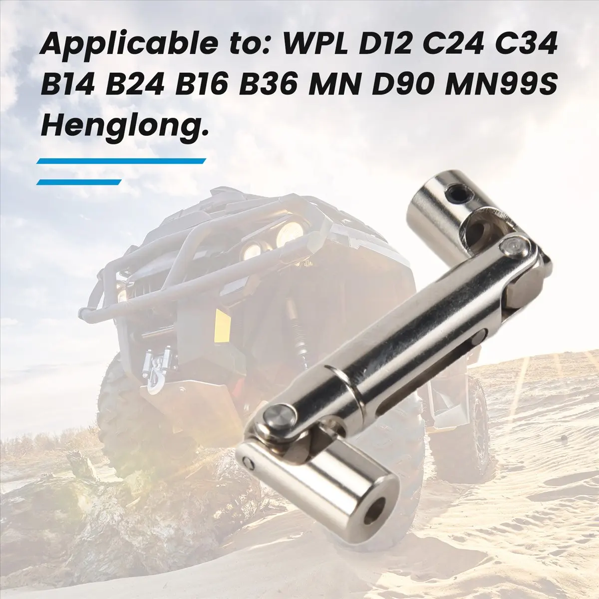 ●Metal CVD Drive Shaft for D12 C24 C34 B14 B24 B16 B36 MN D90 MN99S RC Car Parts Upgrade Accessories,