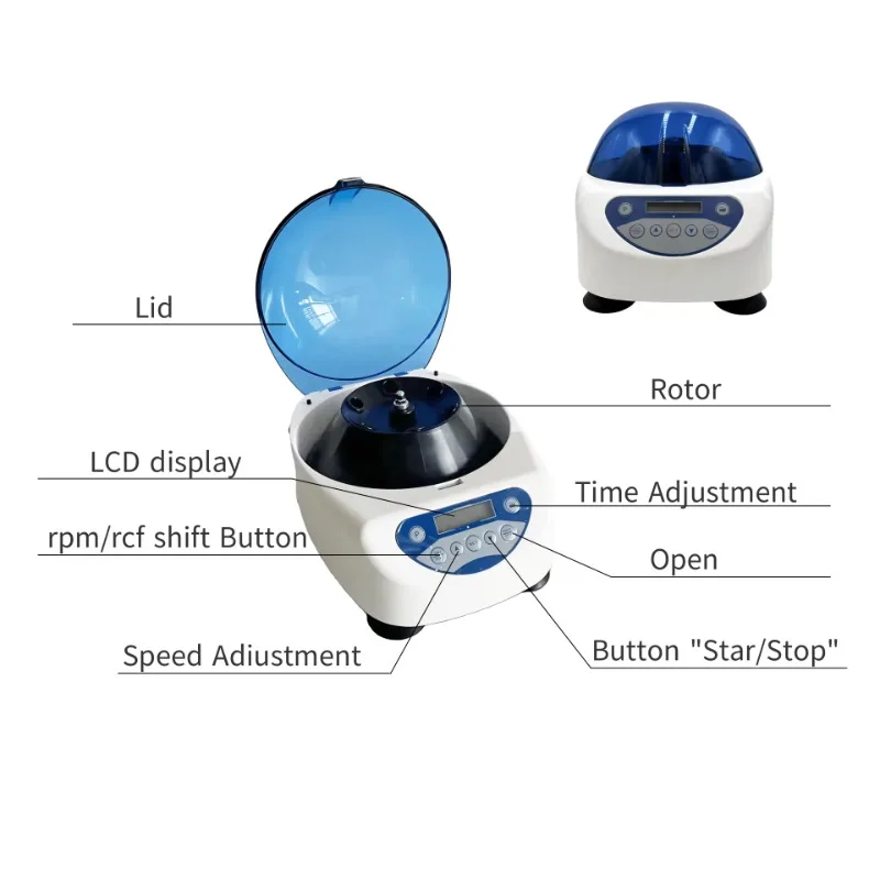 LabTD4B Factory Price Low Speed Multiple Rotors Suitable for Multiple Capacity Beam Laboratory Centrifuge Decanter