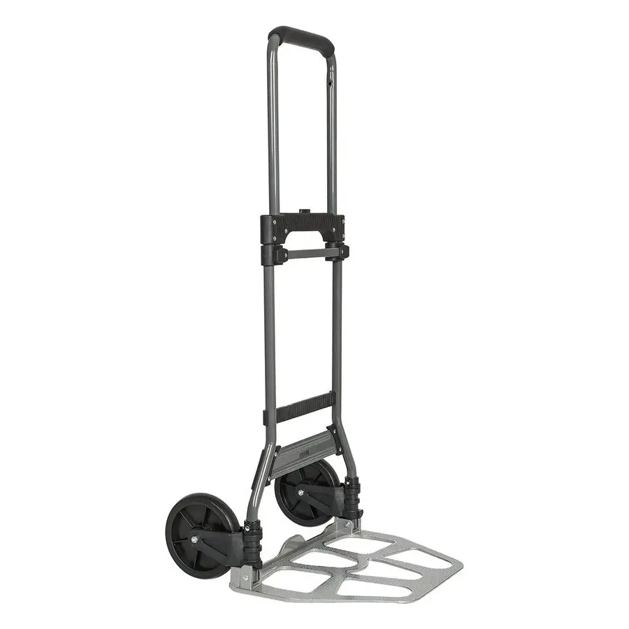 

Folding Hand Truck and Dolly, 264 Lb Capacity HeavyDuty Luggage Trolley Cart with Telescoping Handle and PPEVA Wheels