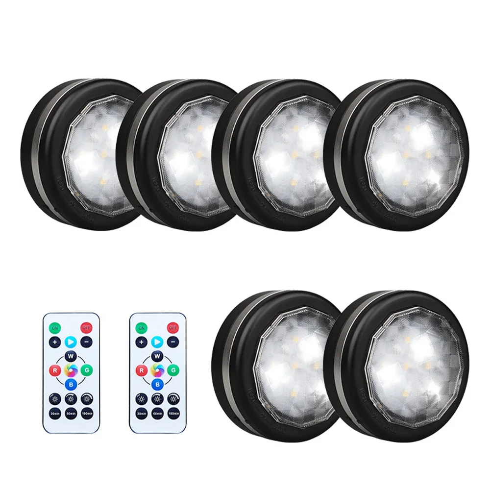 

1set 1Set Led Night Light Rechargeable Remote Dimmable Wardrobe Lamp Stick-On Closet Light For Bedroom Cabinet Corridor Balcony