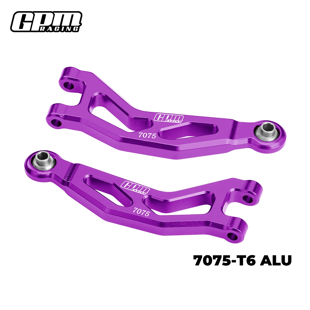 GPM Alloy 7075 voorste bovenste draagarmen, geschikt voor ARRMA 1/18 Granite Grom, 1/14 Typhon Grom en 1/16 Quake Grom.