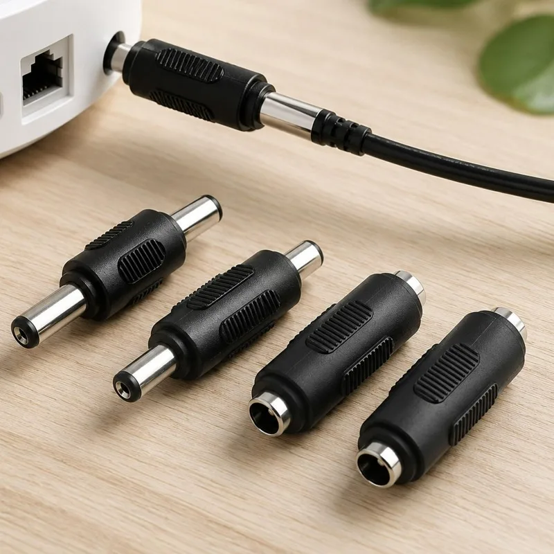 5.5x2.1mm DC Male Female Power Connector Extension Cord Adapter Jack Socket Plug Barrel for TV Security Camera LED Strip Adaptor
