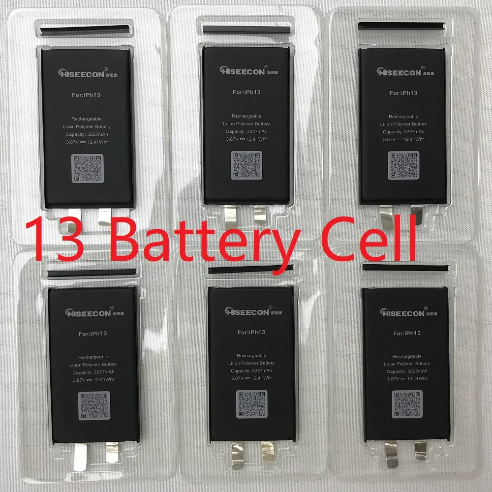 5pcs Oirginal Battery Cell No Flex For iPhone 13 Pro 12 11 XR XS MAX Mini Phone Repair Tools Solder Wire No BMS Pop UP JC V1S