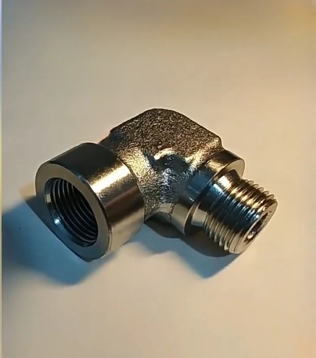 

1pcs m14*1.5 internal and external thread elbow, heavy-duty high-pressure resistant pressure gauge hydraulic connector