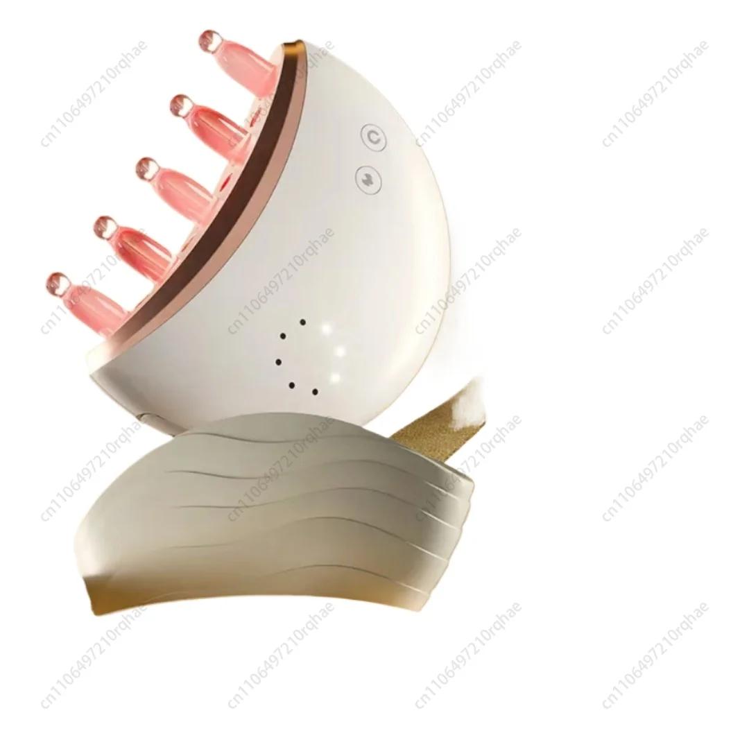 

[Qixi Festival Gift Нефритовая лунная расческа для волос, меридиан, дноуглубительная массажная расческа, соскабливание волос, красный свет, горячий компресс