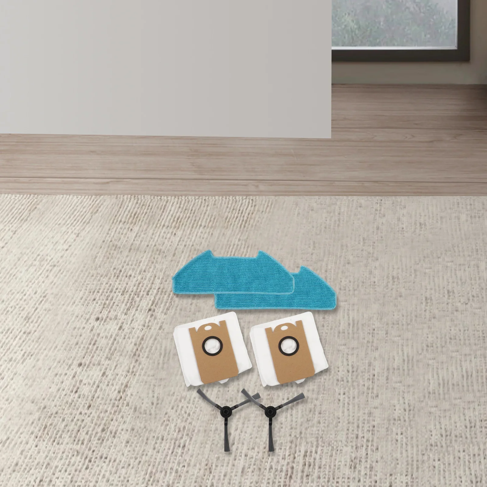 Hygienic Floor Maintenance Side Brush Accessories As Shown Dust Bags Replacement Long Service Life Clog-free Operation