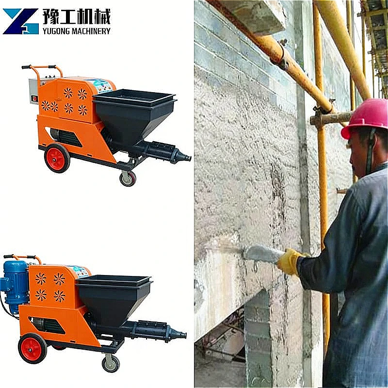

Efficient Professional Electric Mortar Cement Plaster Machine Spray Pump for Wall Rendering Renovation Work Customized Hot Sale