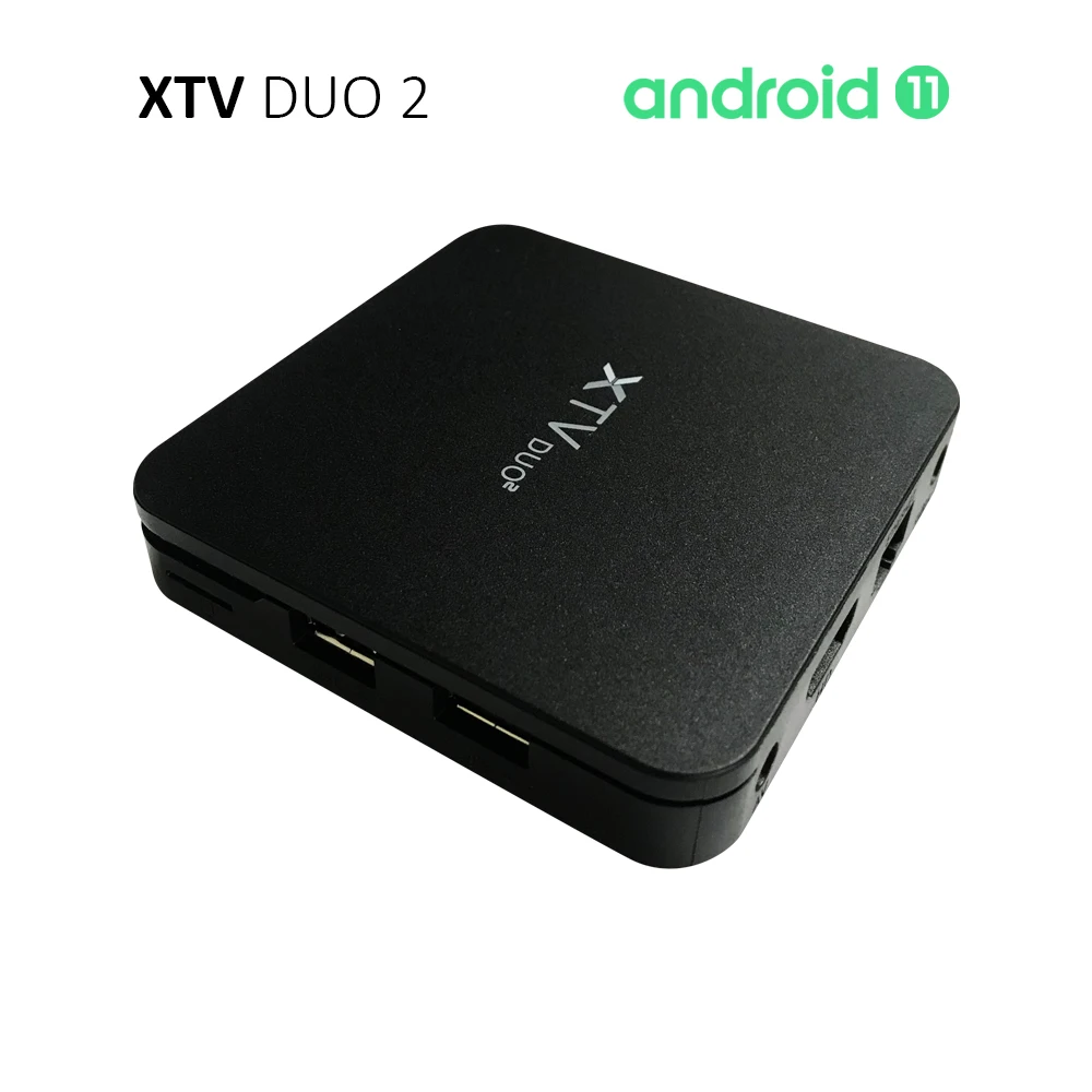 XTV DUO 2 Android 11 Stalker TV Box يدعم Xtream 4K HEVC H.265 BT5 WiFi5 2G 16G XTVDUO2 OTT فك مشغل البث المباشر