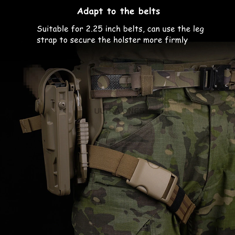 Fundas tácticas para pistola MK-17 P320, pierna caída de liberación rápida, mano derecha, pistola de tiro, transporte CS Hunting M17, fundas para muslo