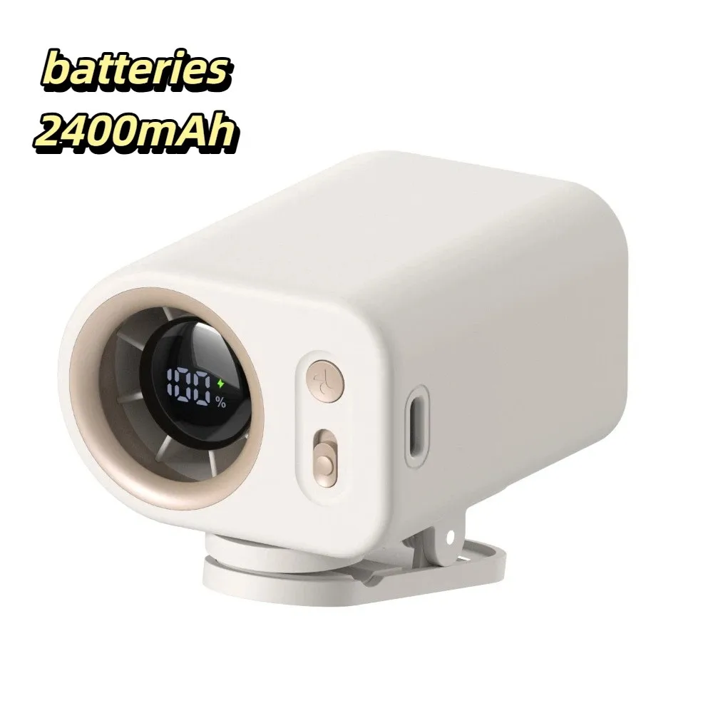 

Detachable Design Portable Mini Fan Compact Lightweight Simple One-button Control Clip-on Waist Fan Gentle Stable Wind