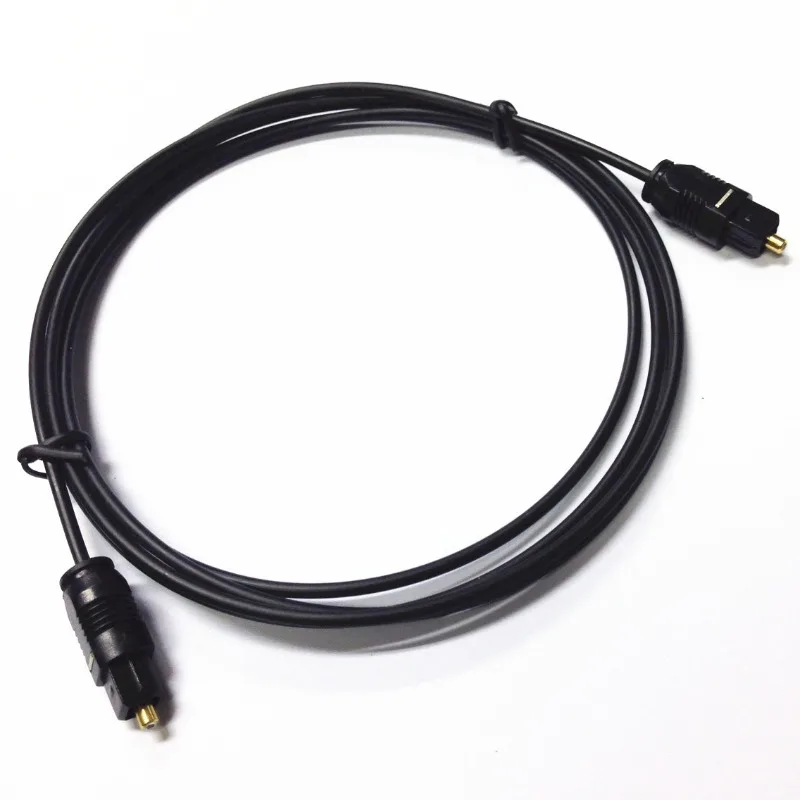 

Black Molded Fiber Optic Cable OD2.2, (1/1.0toslink × 1cpe2.2+PVC) × 1c Fiber Optic Audio Cable·