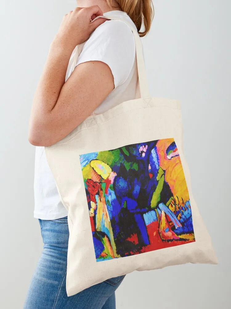 

Improvisation 4 Wassily Kandinsky Abstract Art Tote Bag tote bag women custom tote bag supermarket folding Canvas