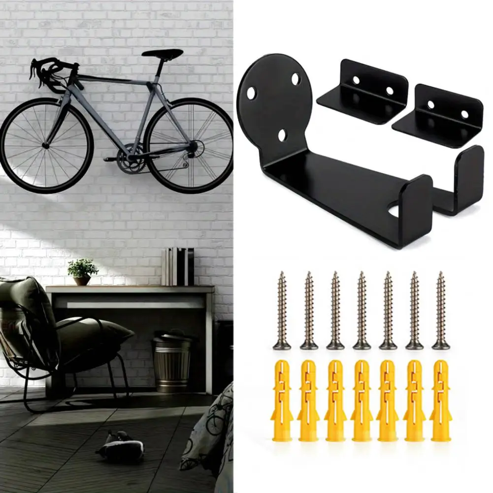 Bike Holder Mount Stand Hook Bicycle Pedal Wall Mounted Storage Hanger Space Saving Kits For Indoor Home Garage Bike Rack - view 3