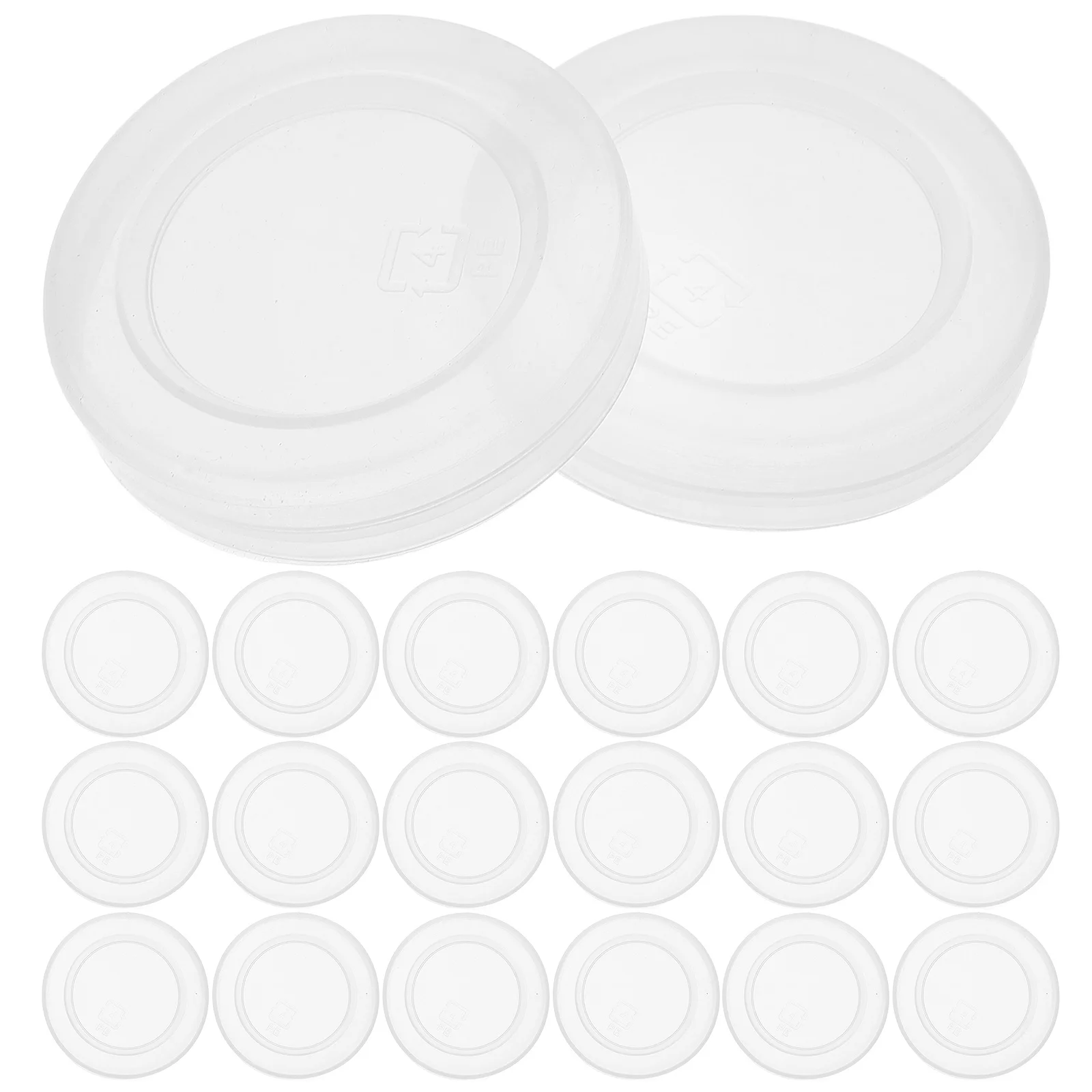 

30Pcs Leak-Proof Bottle Caps Pe Material Reusable Replacement Lids for Glass Milk Pudding Jars Pudding Jar Lid Replacement