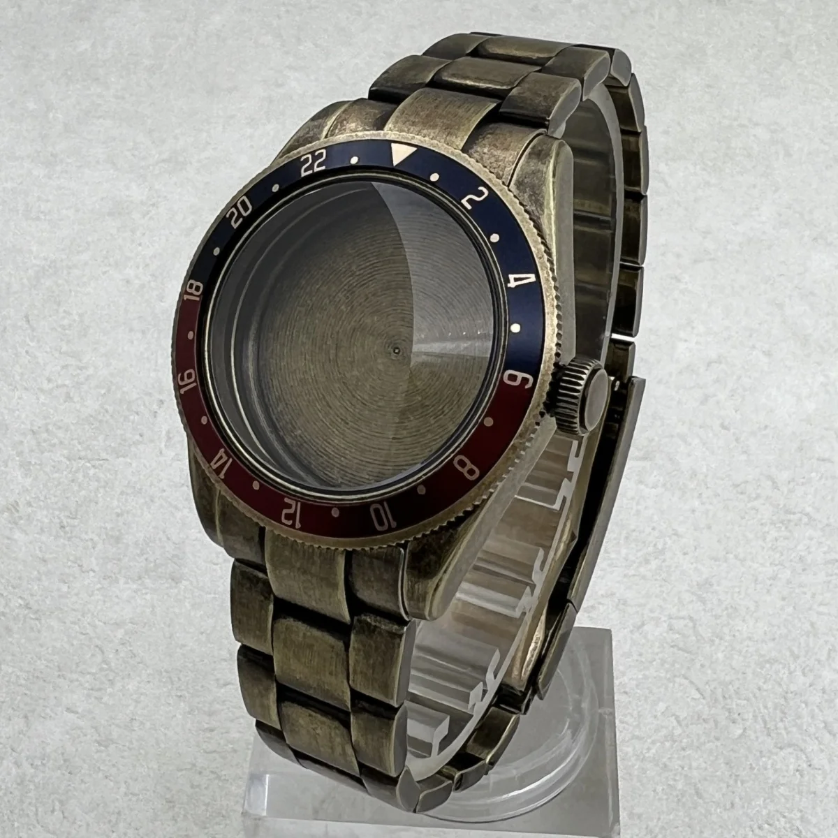 39mm Bronze BB58 Watch Case & Bracelet, Domed Sapphire Crystal, Screw‑down Crown, Fits NH34A NH35 NH36 ETA2824 PT5000 Movements