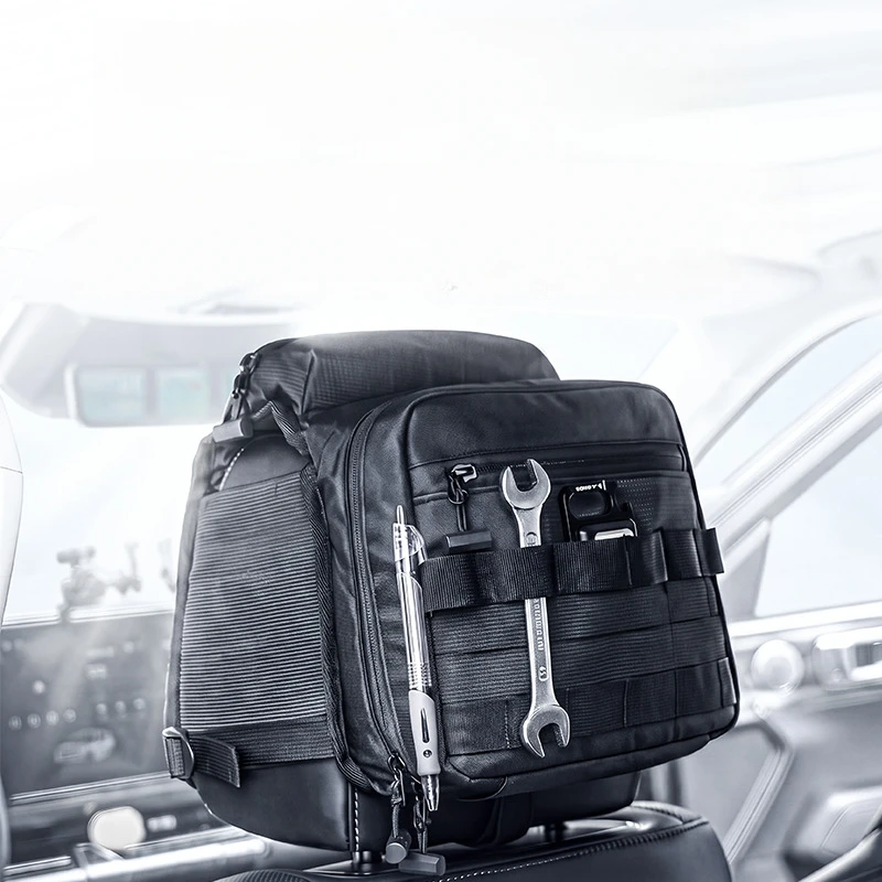 Universal Car Headrest Organizer Bag Large Capacity Oxford Multi‑Pocket Car Seat Tools Storage Pouch Auto Interior Accessories
