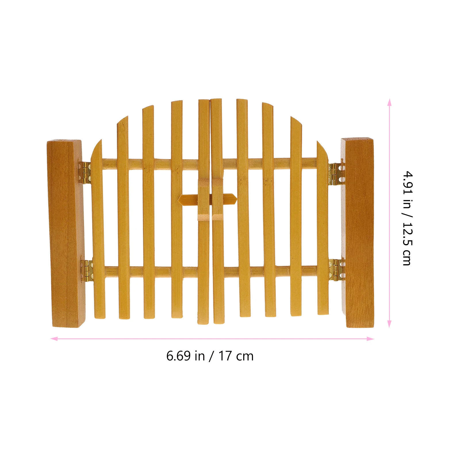 Porta in legno Simulazione Ornamenti Modello di mobili La recinzione da giardino Miniature artigianali Casa