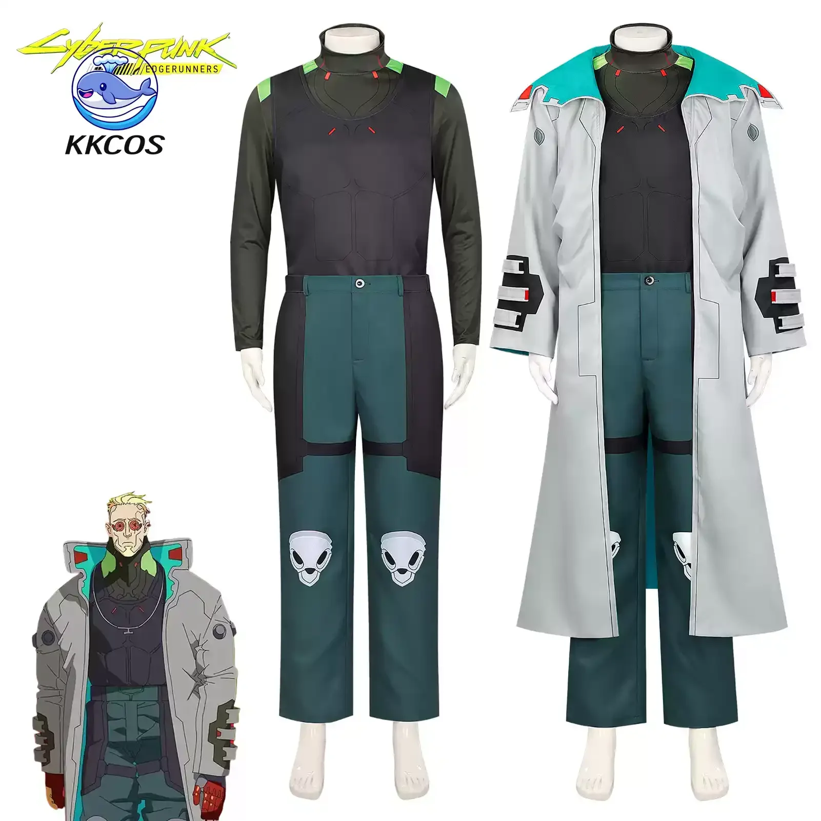 KKCos Weak Kingsley Cosplay Costume Full Set Men Handsome Outfit Halloween Role Play Clothes