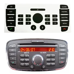 For Ford For Mondeo For 6000CD Radio CD Multimedia Radio Panel Repair Sticker Button Repair Decal Sticker
