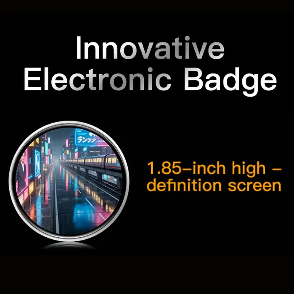  Mini Fashion Ebadge Electronic Bar Hanging Piece Picture Video Screen High-definition large-screen fully touchable electronic