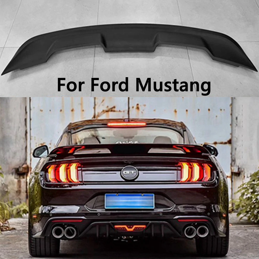 

For Ford Mustang 2015 - 2020 GT500 Carbon Fiber Black Rear Spoiler Trunk Wing