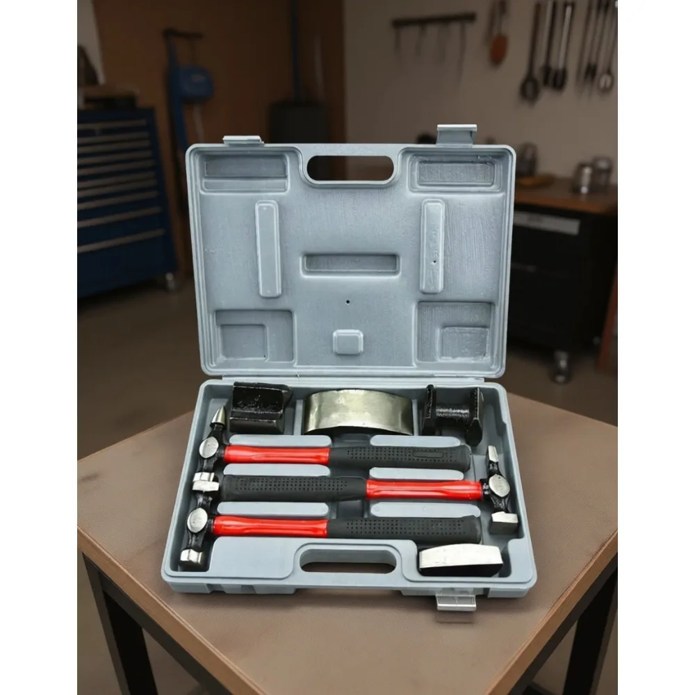 

Heavy Duty Auto Body Hammer and Dolly Kit 7 Piece