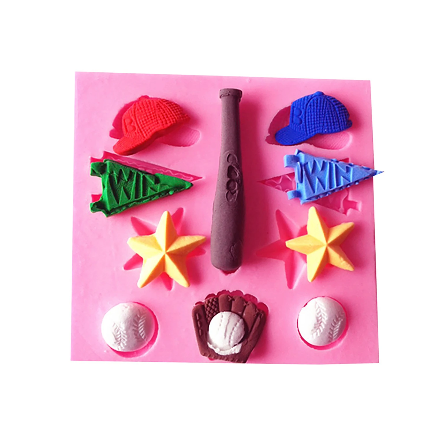 Soccer Basketball Silicone Mold for Polymer Clay Chocolate Epoxy Resin DIY Jewelry Earring Pendant Craft Supplies