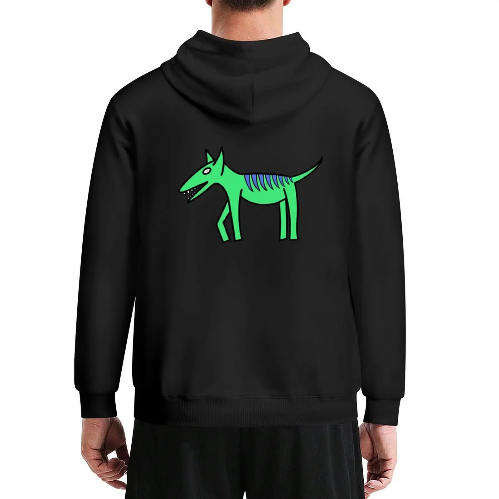 

Green Thylacine Hoodie blouse men's clothing mens clothes men clothing men's oversize hoodie