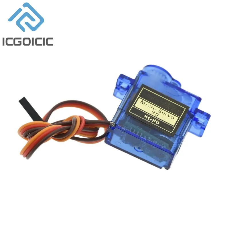 1 PCS SG90 9G Micro Servo Motor Servo para Aviões RC Robô Braço 180 ° /360 °   Controle de servo motor de asa fixa para helicóptero de avião