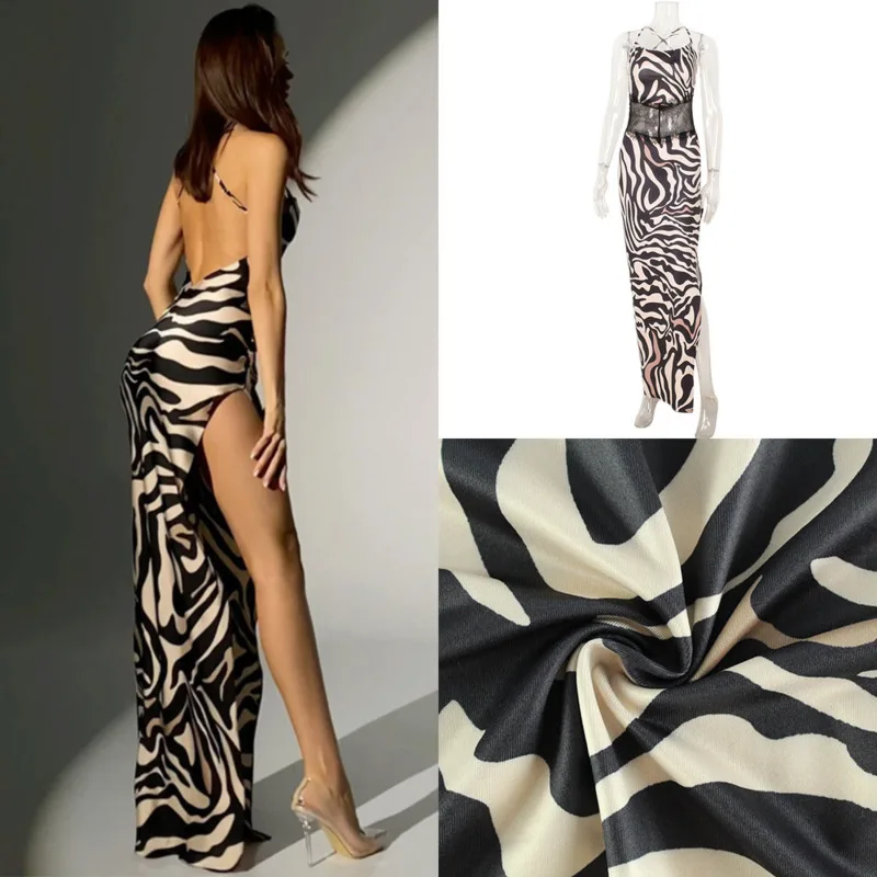 

Summer Sexy Leopard Print Maxi Dress Women Backless Spaghetti Strap High Slit Lace Patchwork Elegant Party A-Line Long Dresses