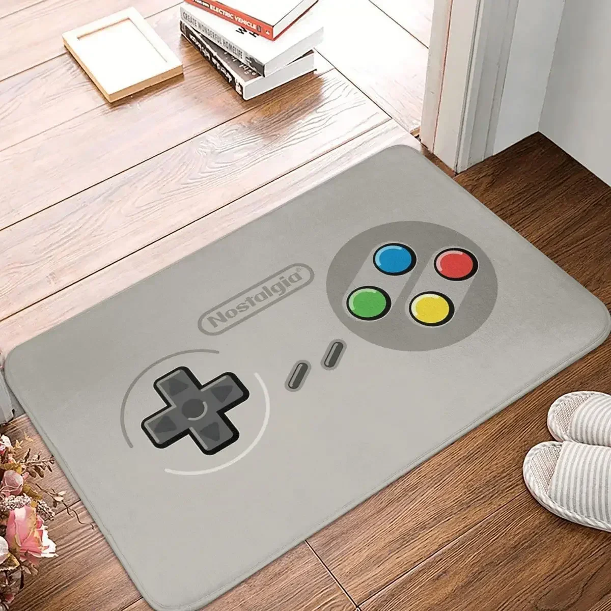 Retro Non-Slip Carpet Retro Video Game Turbo Controller Nostalgia Doormat Living Room Bath Mat Entrance Door Home Rug