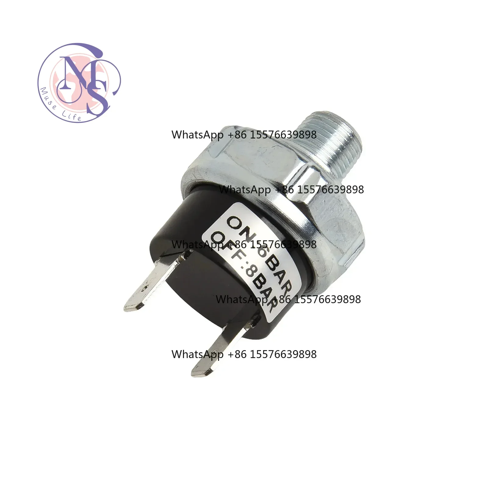 1/8 NPT External Thread Air Pressure Control Switch, Pneumatic Pressure Regulating Component