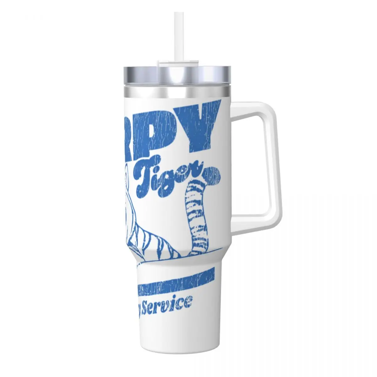 

KPop Demon Hunter Stainless Steel Tumbler Derpy Tiger Travelist Mugs Cup Large Capacity Thermal Cups Leakproof Water Bottle