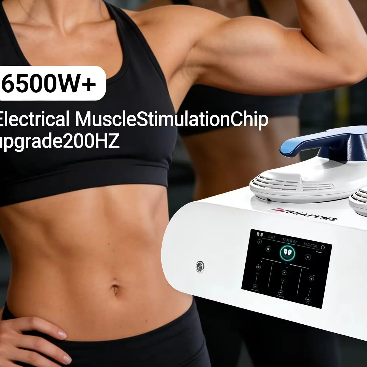 

2026 MECAVIE Аппарат для коррекции фигуры 2-в-1 с EMS-стимуляцией мышц для подтяжки ягодиц и контурирования тела - Высокоинтенсивный (6500 Вт)