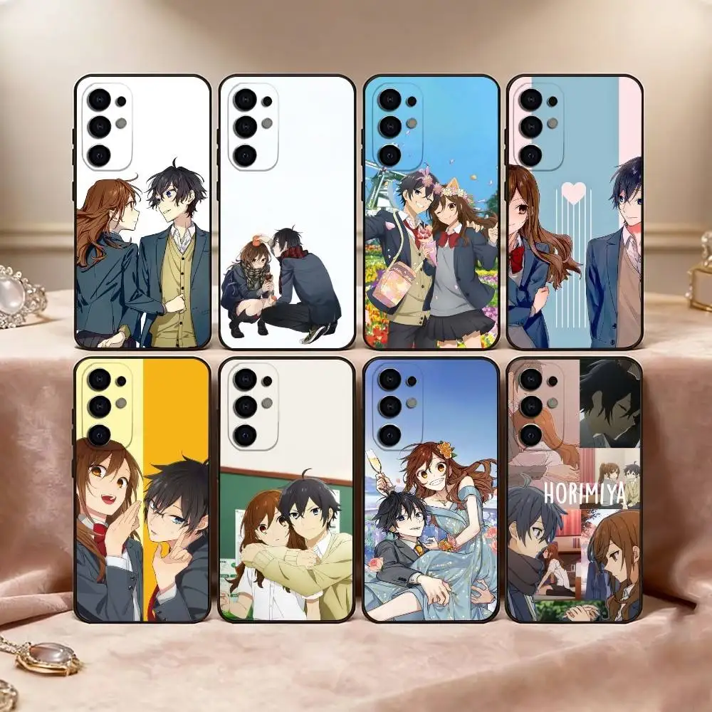H-Horimiya Phone Case For Samsung S25,S24,S21,S22,S23,S30,Ultra,S20,Plus,Fe,Soft Silicone Black Cover