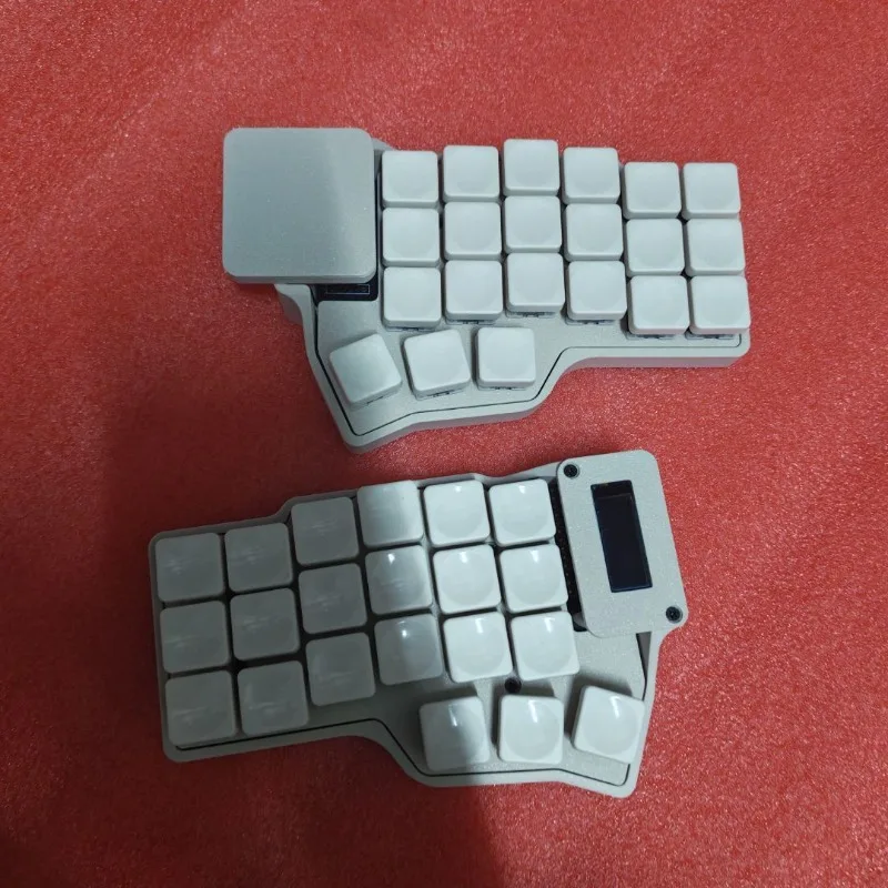Corne Touchpad Keyboard with Screen Hot Swappable Ergonomic Custom Split Bluetooth Wireless Keyboard Supporting ZMK MX Switch